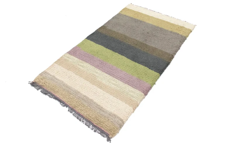 Nepal Teppich 70 x 140 cm - mehrfarbig