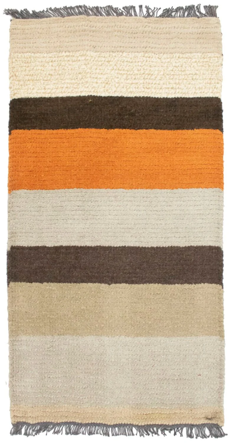 Nepal Teppich 70x140cm - Wollteppich - mehrfarbig