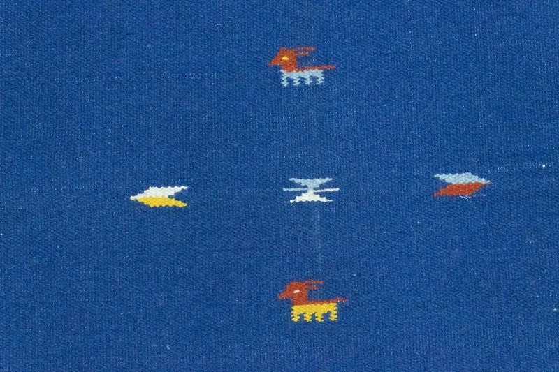 Kelim Modern Teppich 120x180cm - blau