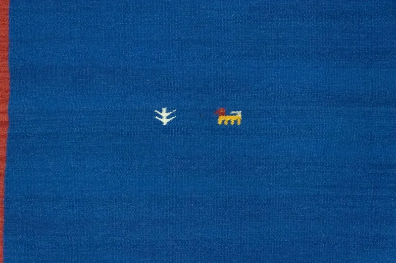 Kelim Teppich - Trendy 120 x 180 cm - blau