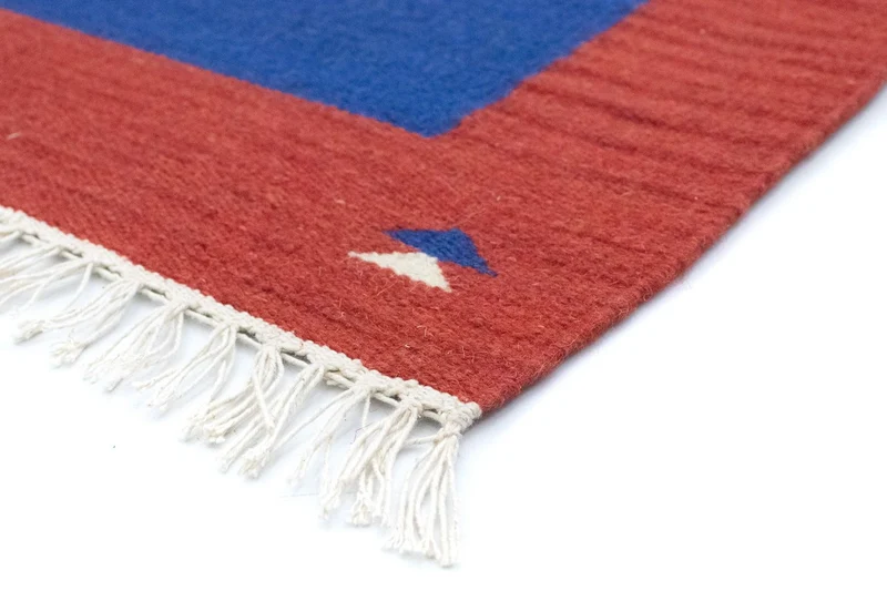 Kelim Teppich - Trendy 120 x 180 cm - blau