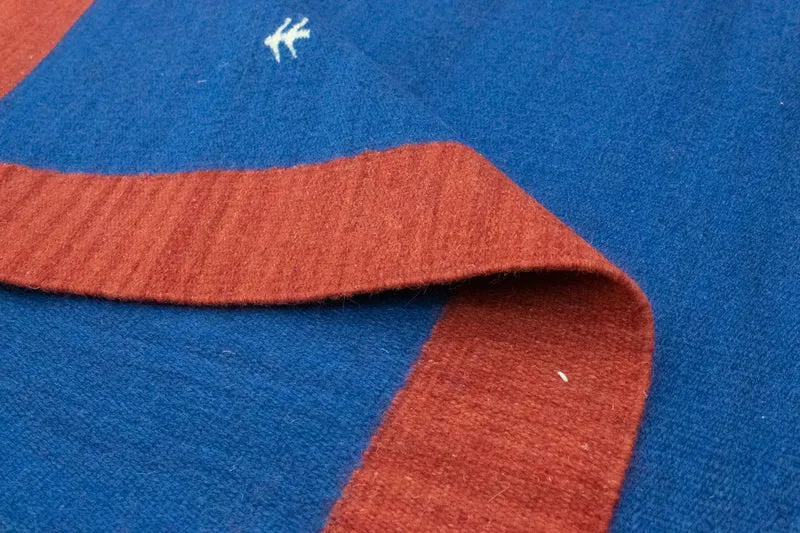 Kelim Teppich - Trendy 120 x 180 cm - blau