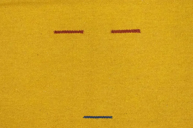 Kelim Modern Teppich 120x180cm - gelb