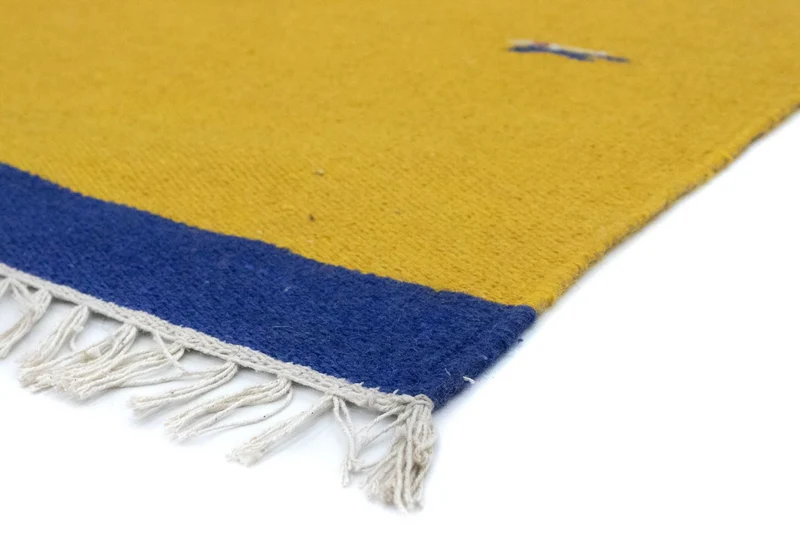 Kelim Modern Teppich 120x180cm - gelb