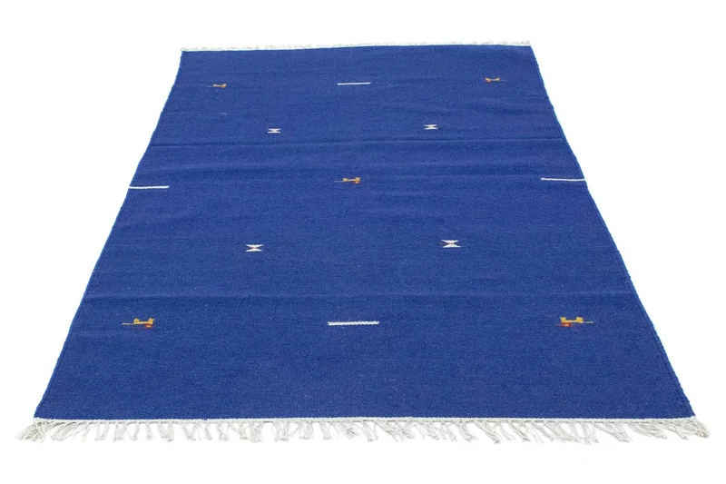 Kelim Modern Teppich 120x180cm - blau