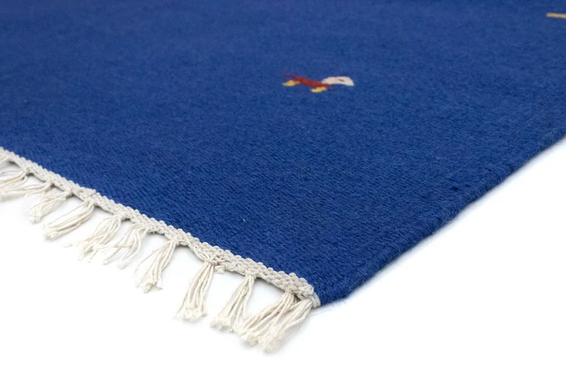 Kelim Modern Teppich 120x180cm - blau