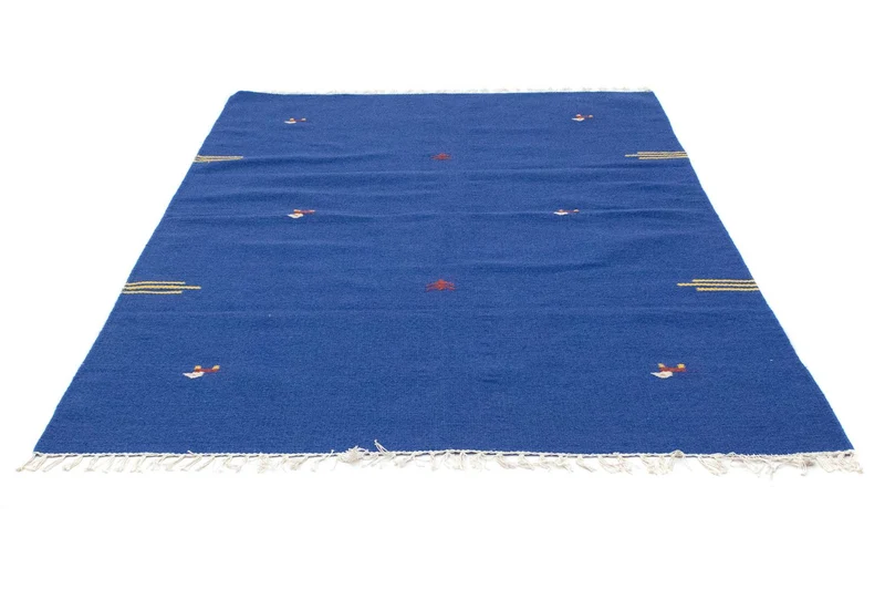 Kelim Modern Teppich 120x180cm - blau