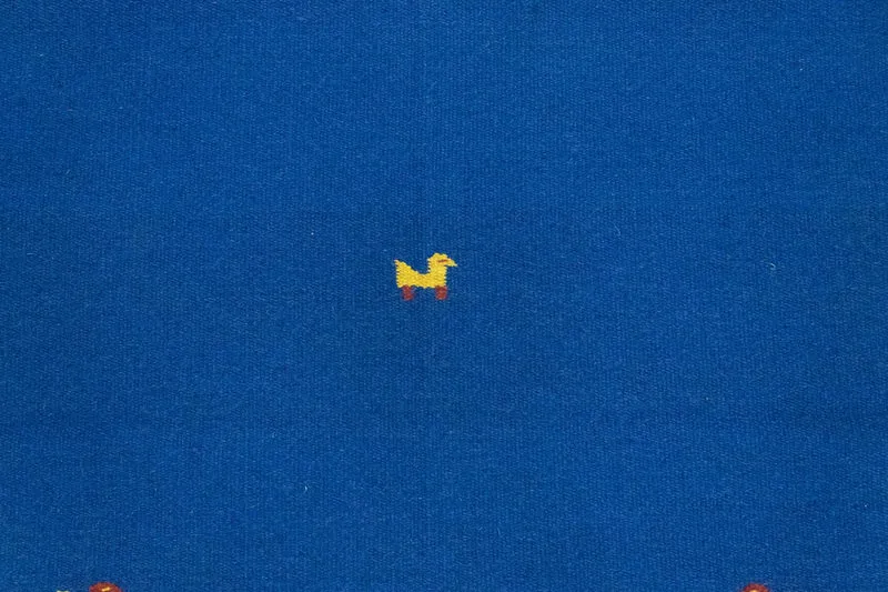 Kelim Modern Teppich 120x180cm - blau