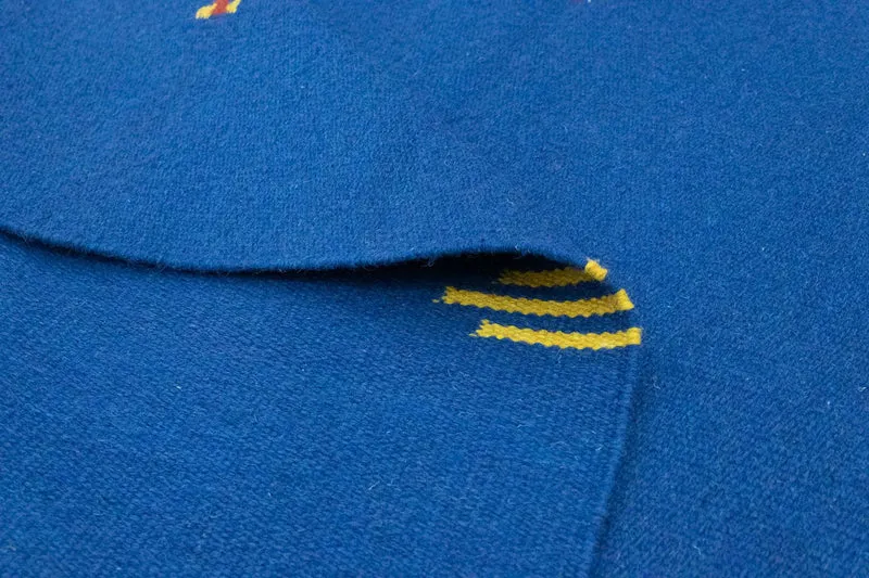 Kelim Modern Teppich 120x180cm - blau