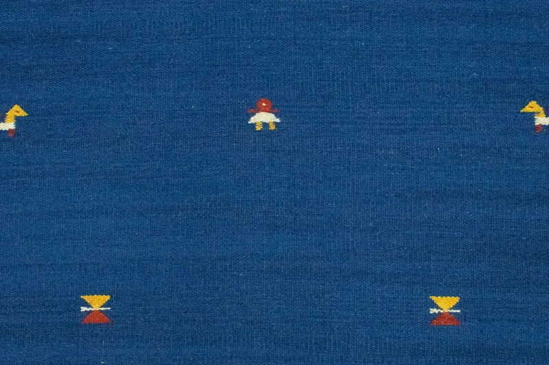 Kelim Teppich - Trendy 120 x 180 cm - blau