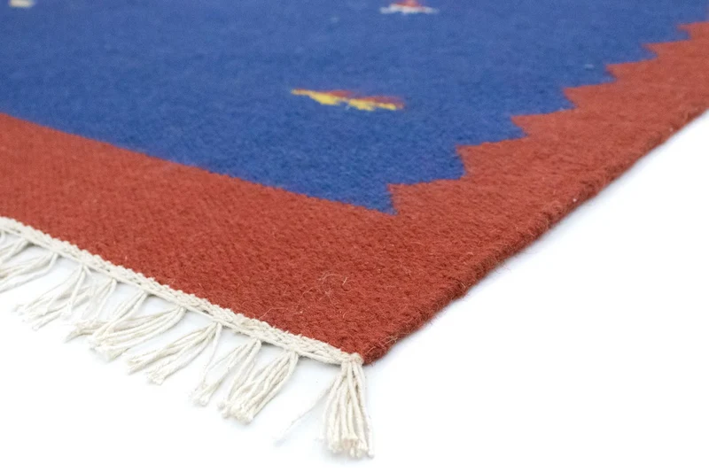 Kelim Teppich - Trendy 120 x 180 cm - blau