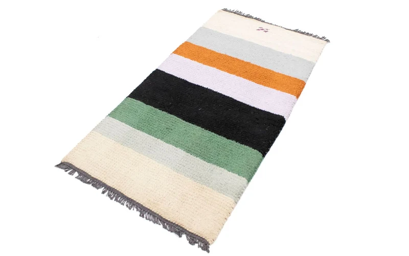 Nepal Teppich 70 x 140 cm - mehrfarbig