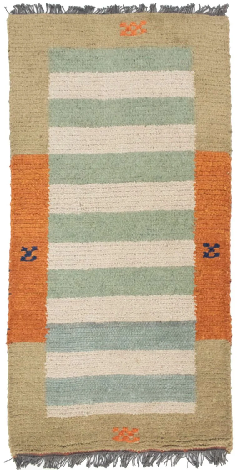 Nepal Teppich 70x140cm - Wollteppich - mehrfarbig