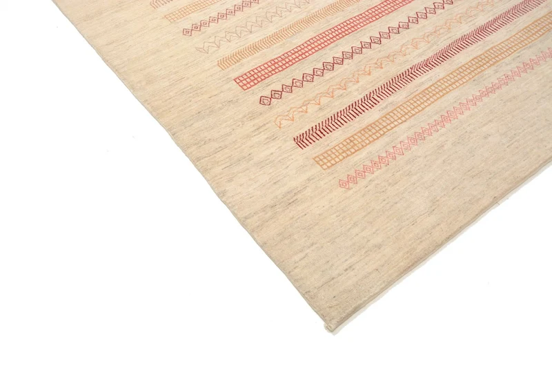 Gabbeh Teppich - Loribaft Perser 205 x 301 cm - sand