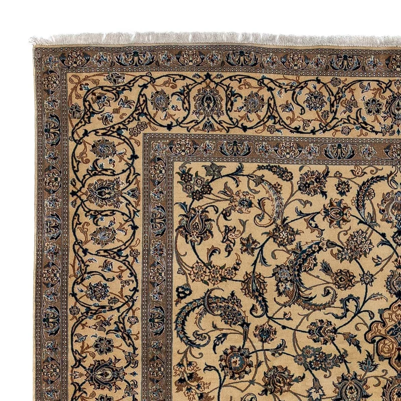 Perserteppich - Nain - Royal 243 x 362 cm - dunkelbeige