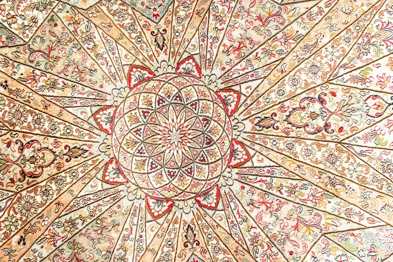 Seidenteppich - Kaschmir Seide 167 x 250 cm Teppich Wohnzimmer