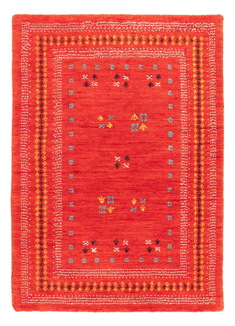 Gabbeh Teppich - Loribaft Softy - 60 x 90 cm - rot