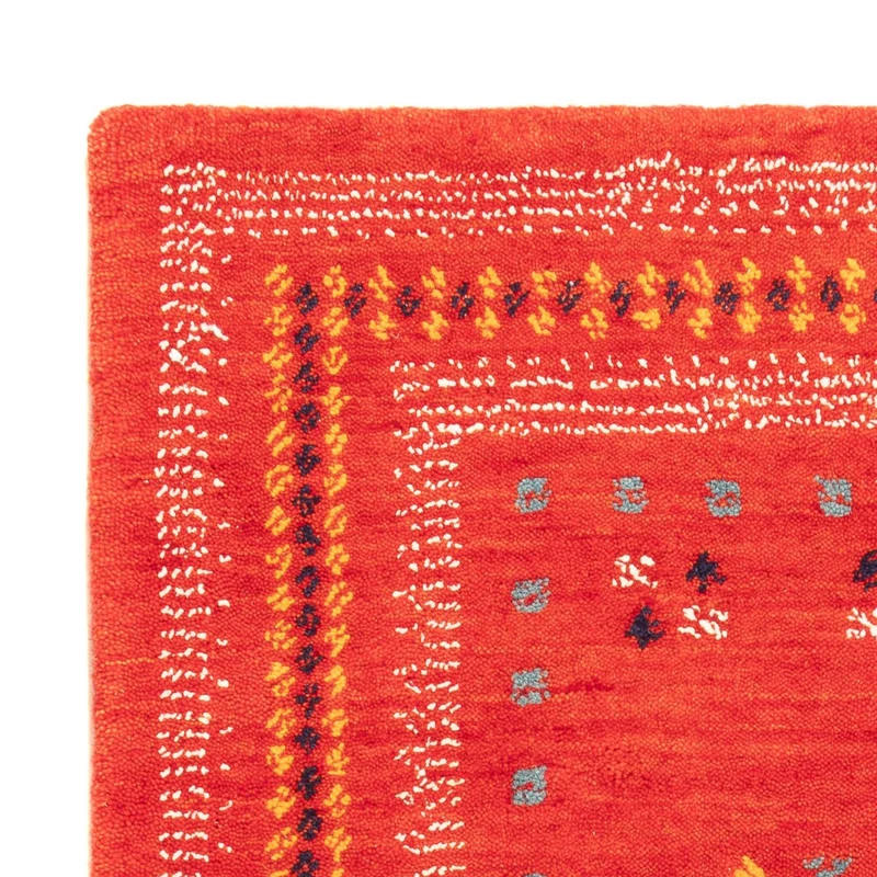 Gabbeh Teppich - Loribaft Softy - 60 x 90 cm - rot
