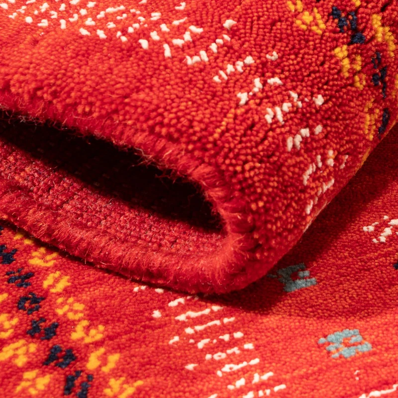 Gabbeh Teppich - Loribaft Softy - 60 x 90 cm - rot
