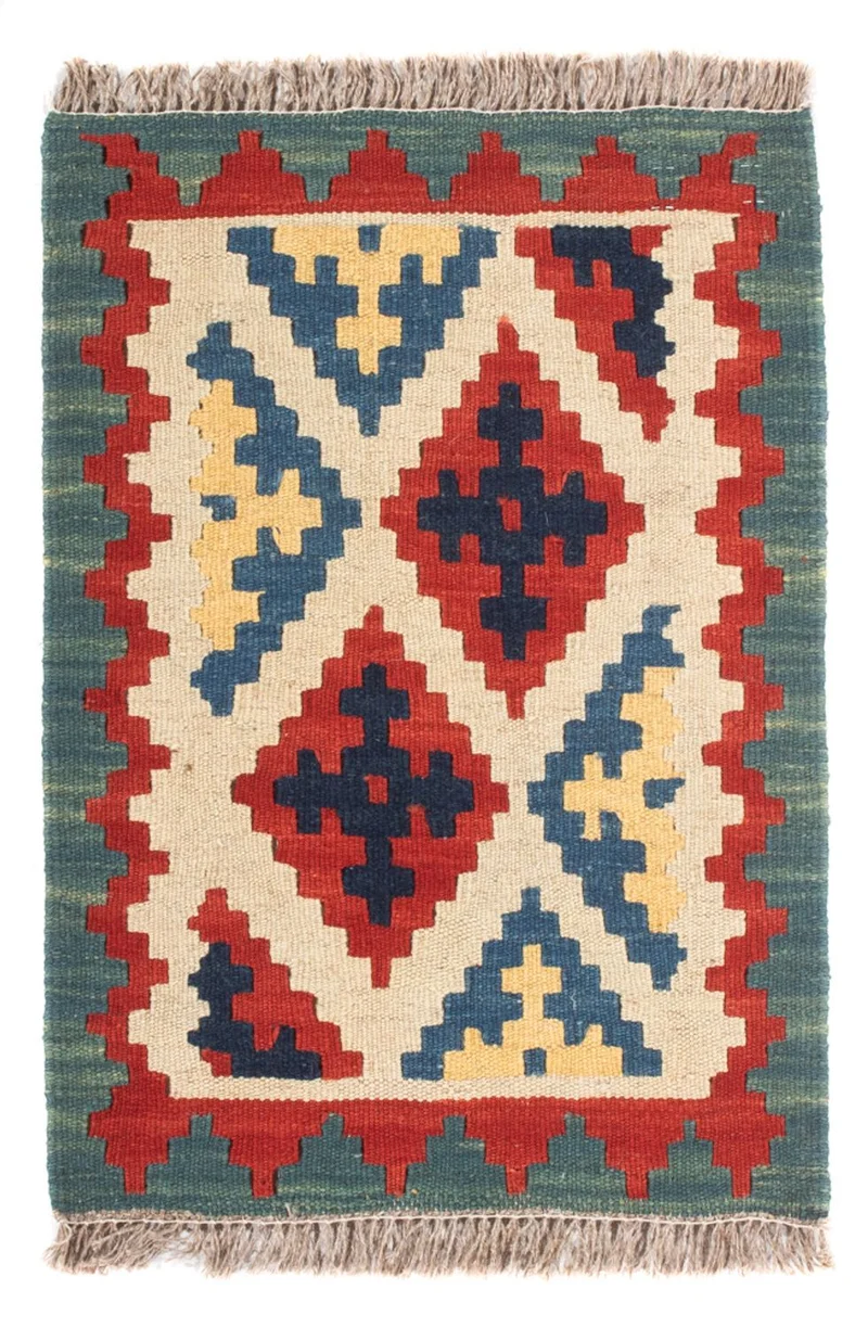 Kelim Fars Teppich 40x60cm - mehrfarbig