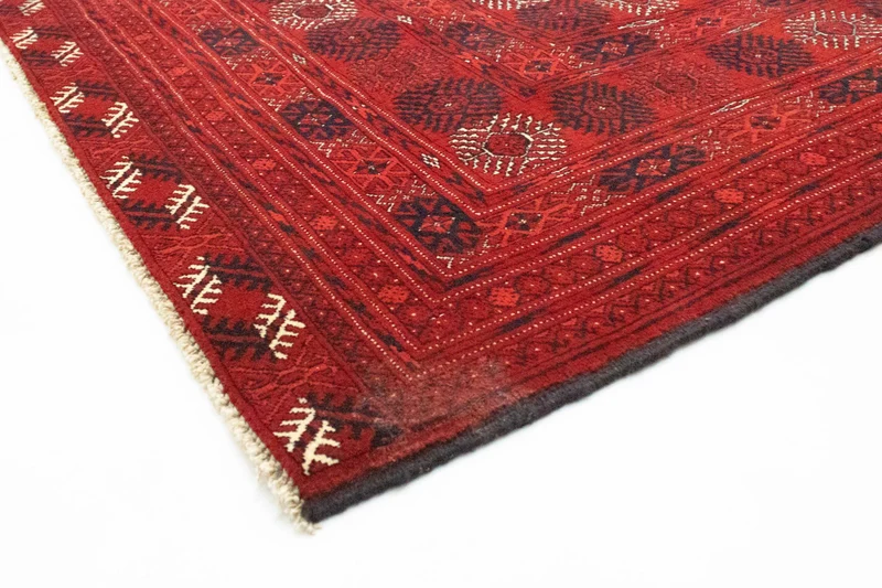 Afghan Teppich - Buchara 292 x 390 cm - dunkelrot