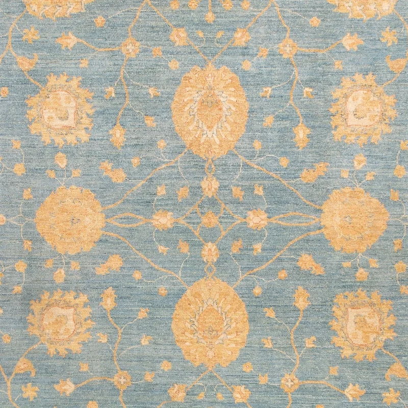 Ziegler Teppich - 255 x 357 cm - blau
