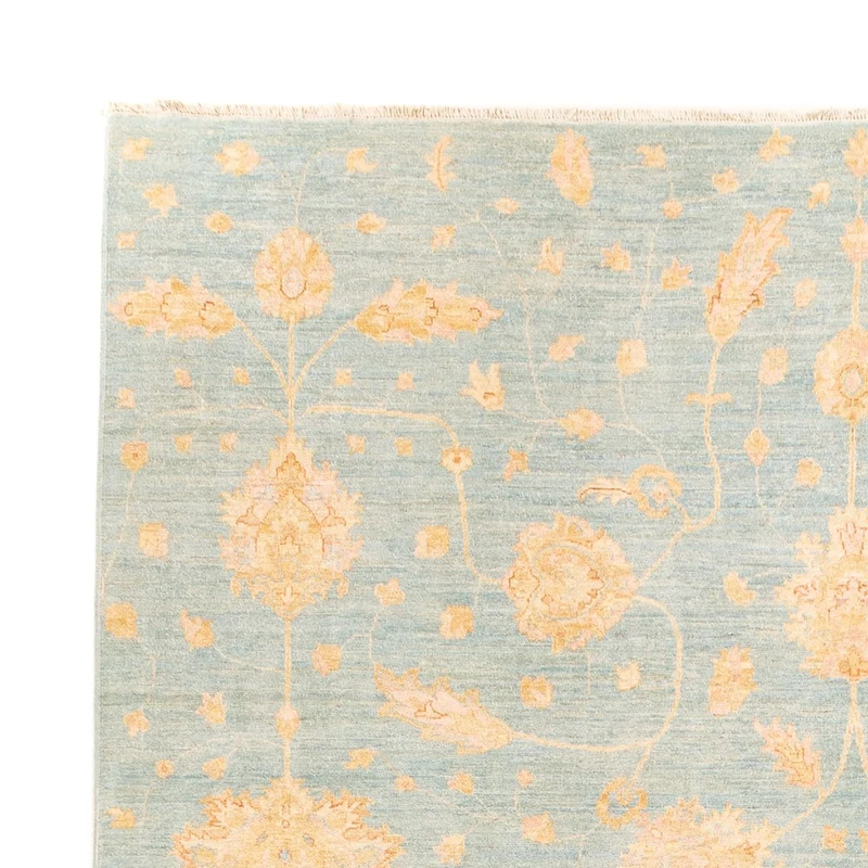 Ziegler Teppich - 253 x 352 cm - hellblau