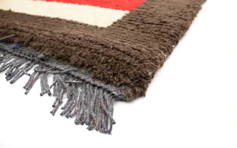 Nepal Teppich 70x140cm - Wollteppich - mehrfarbig