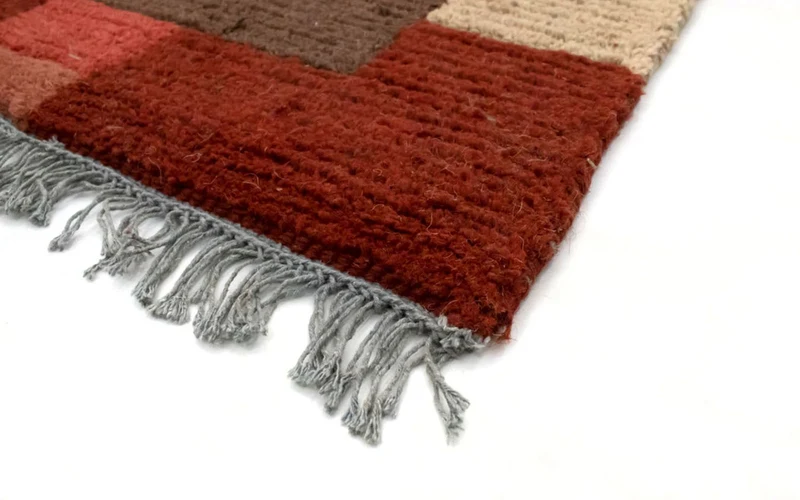 Nepal Teppich 70 x 140 cm - braun