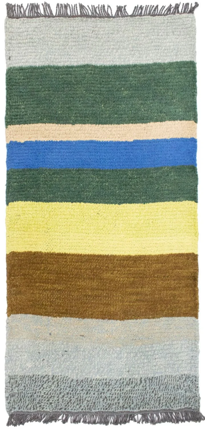 Nepal Teppich 70x140cm - Wollteppich - mehrfarbig