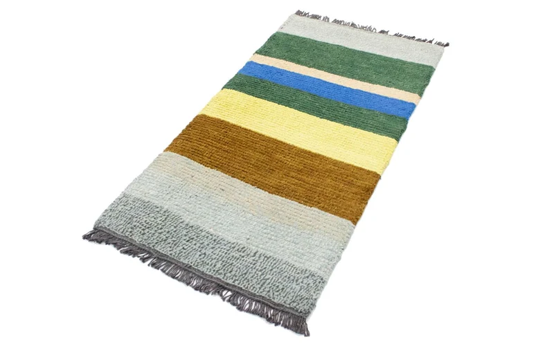 Nepal Teppich 70x140cm - Wollteppich - mehrfarbig