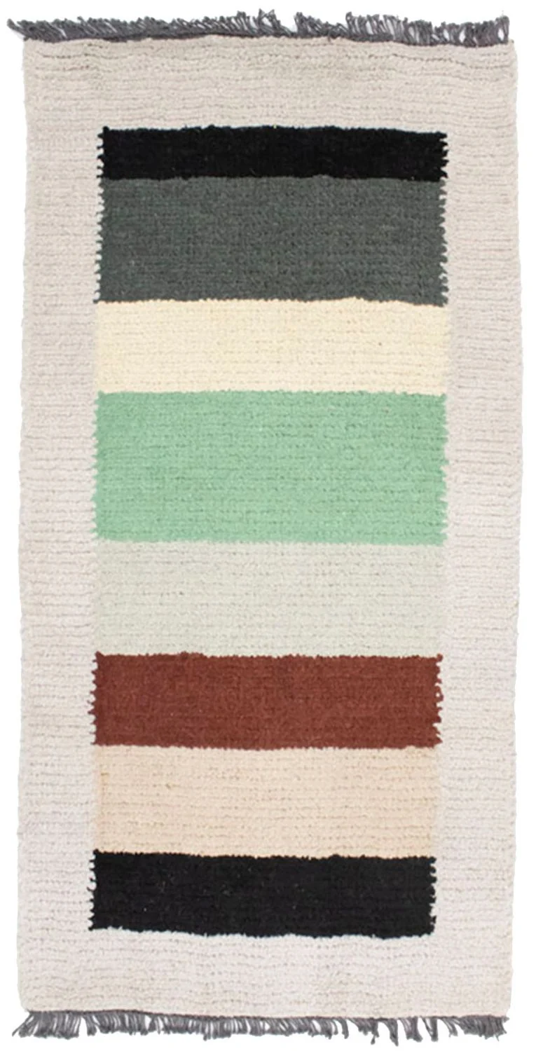 Nepal Teppich 70x140cm - Wollteppich - mehrfarbig