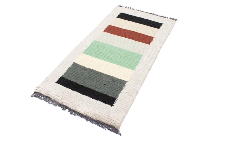 Nepal Teppich 70x140cm - Wollteppich - mehrfarbig