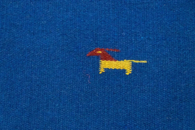 Kelim Modern Teppich 120x180cm - blau