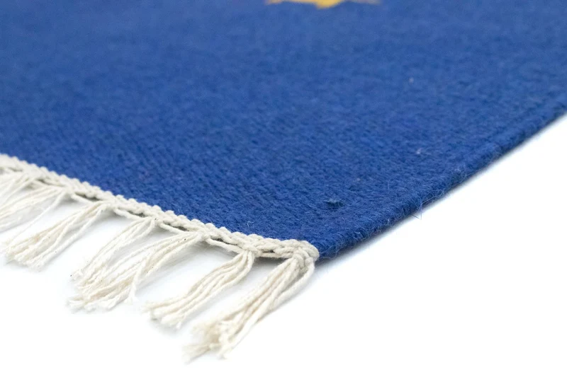 Kelim Modern Teppich 120x180cm - blau