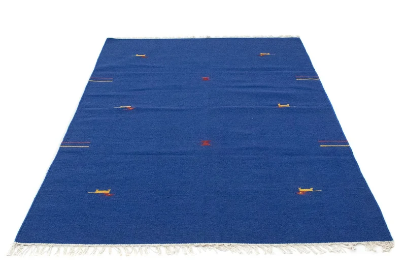 Kelim Modern Teppich 120x180cm - blau