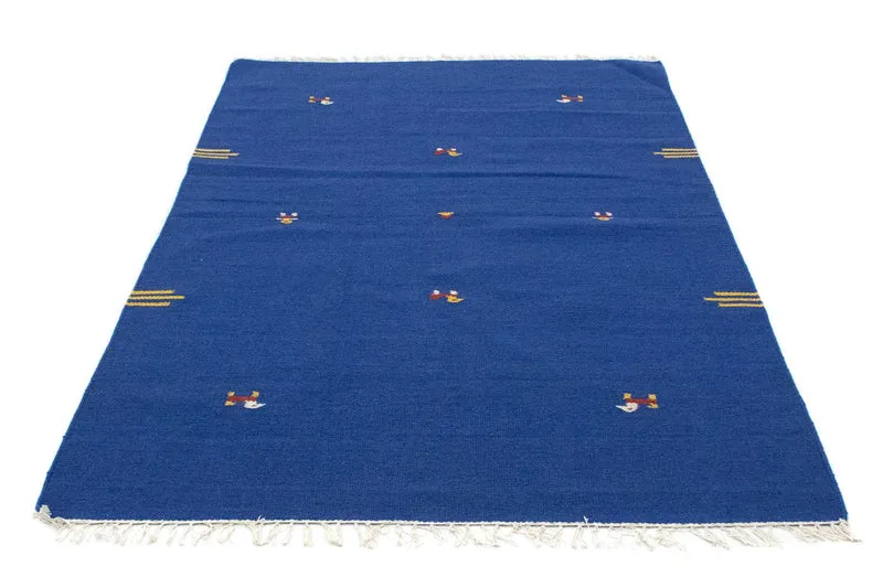 Kelim Modern Teppich 120x180cm - blau