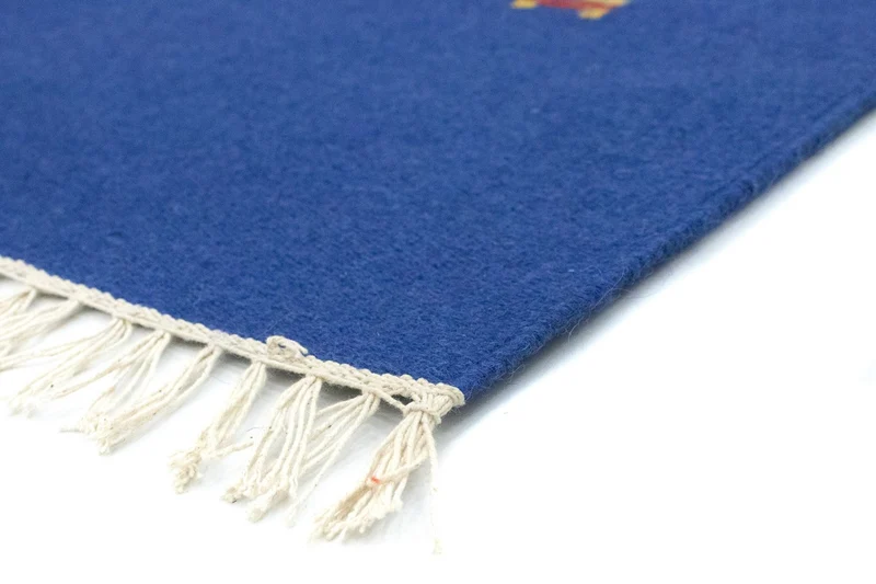 Kelim Modern Teppich 120x180cm - blau