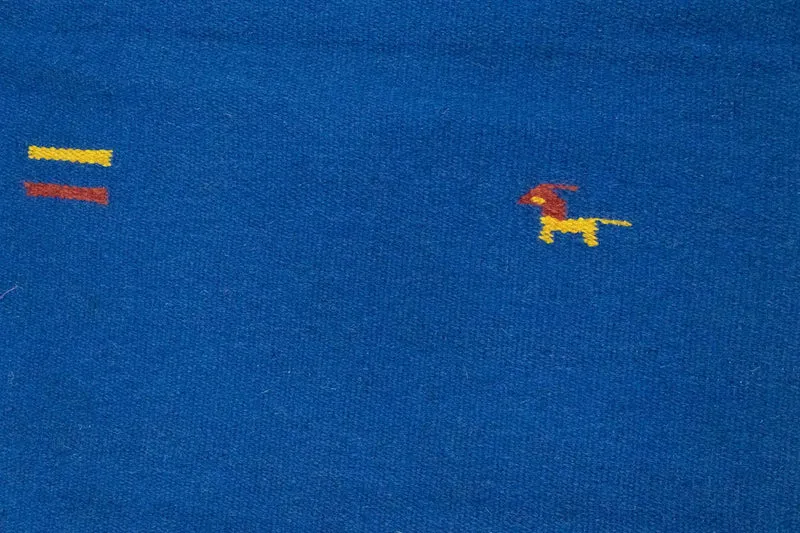 Kelim Modern Teppich 120x180cm - blau