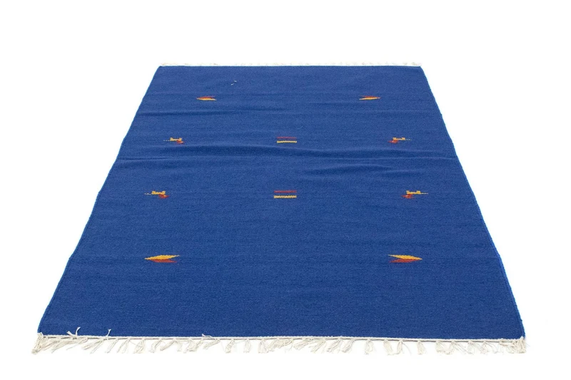 Kelim Modern Teppich 120x180cm - blau