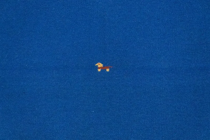 Kelim Modern Teppich 120x180cm - blau