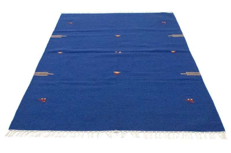 Kelim Modern Teppich 120x180cm - blau