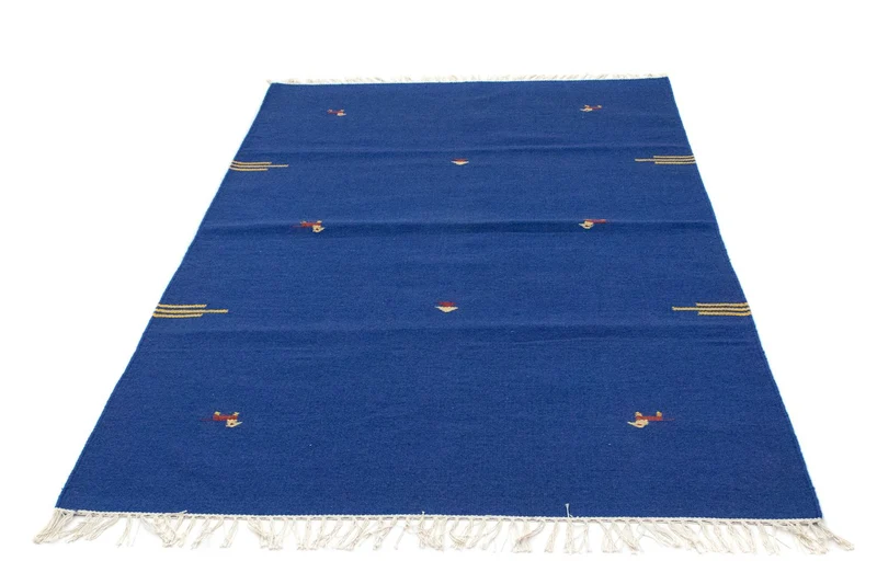 Kelim Modern Teppich 120x180cm - blau