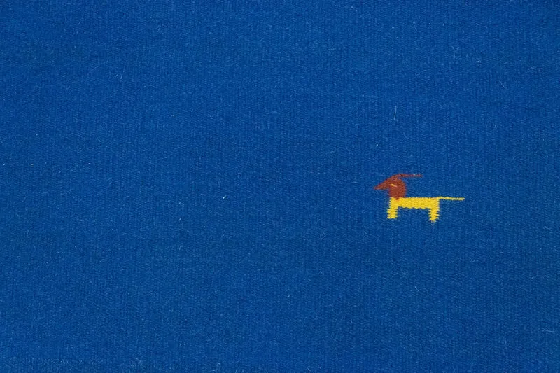 Kelim Modern Teppich 120x180cm - blau