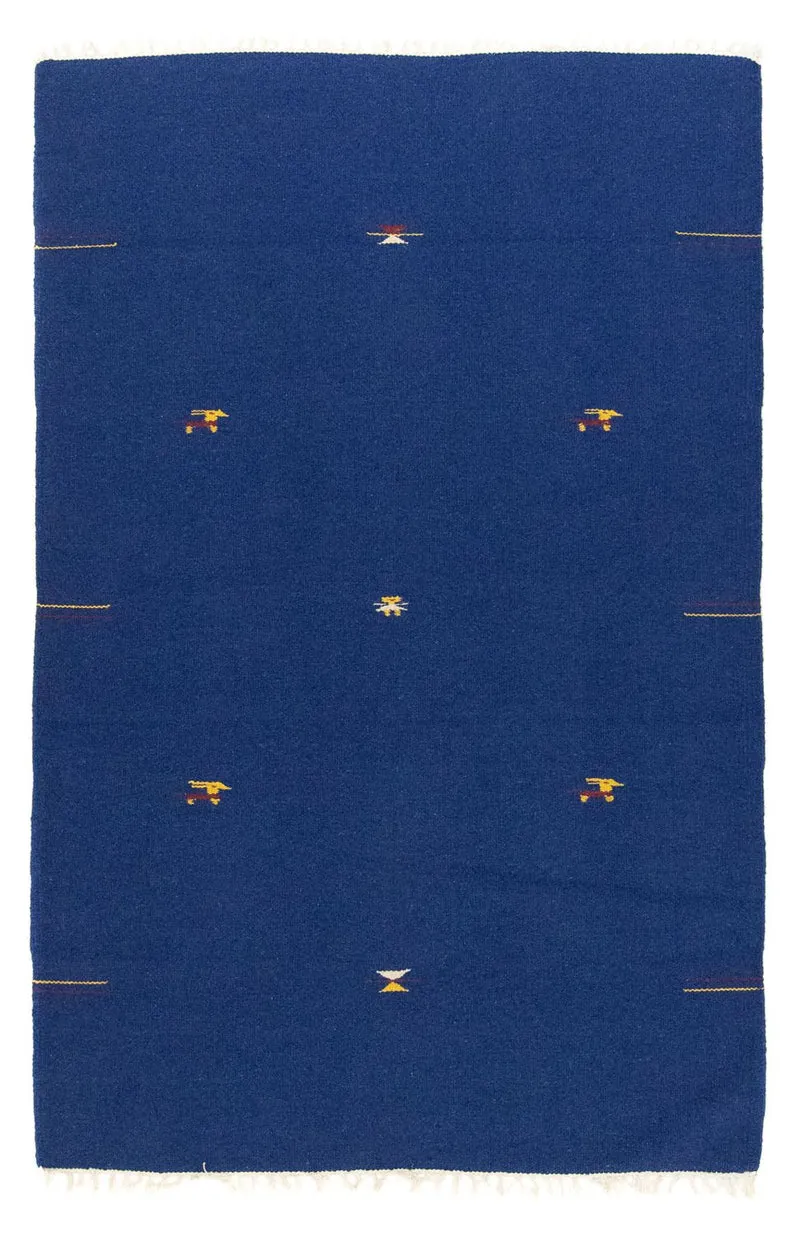 Kelim Modern Teppich 120x180cm - blau
