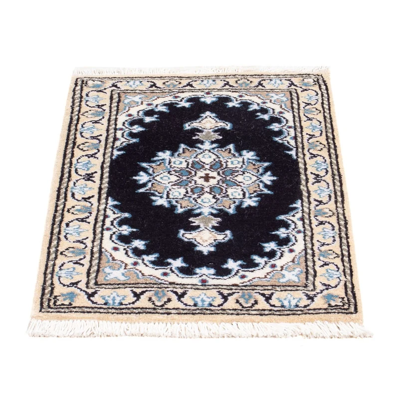 Perserteppich - Nain - Royal - 40 x 60 cm - dunkelblau
