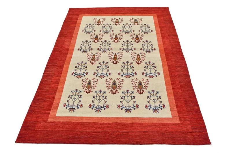 Loribaft Teppich Perser 200x298cm - Orientteppich - rot