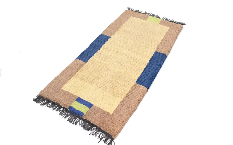 Nepal Teppich 70 x 140 cm - beige