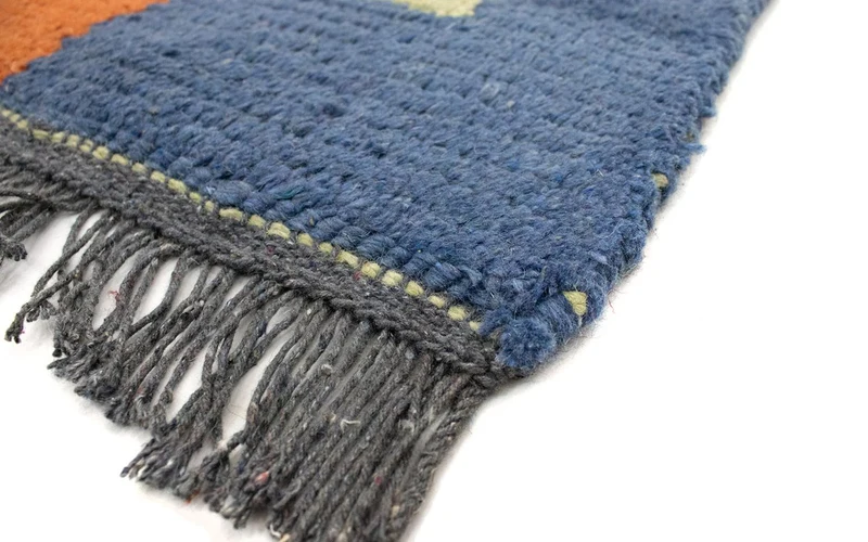 Nepal Teppich 70 x 140 cm - mehrfarbig