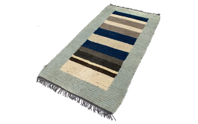 Nepal Teppich 70x140cm - Wollteppich - mehrfarbig